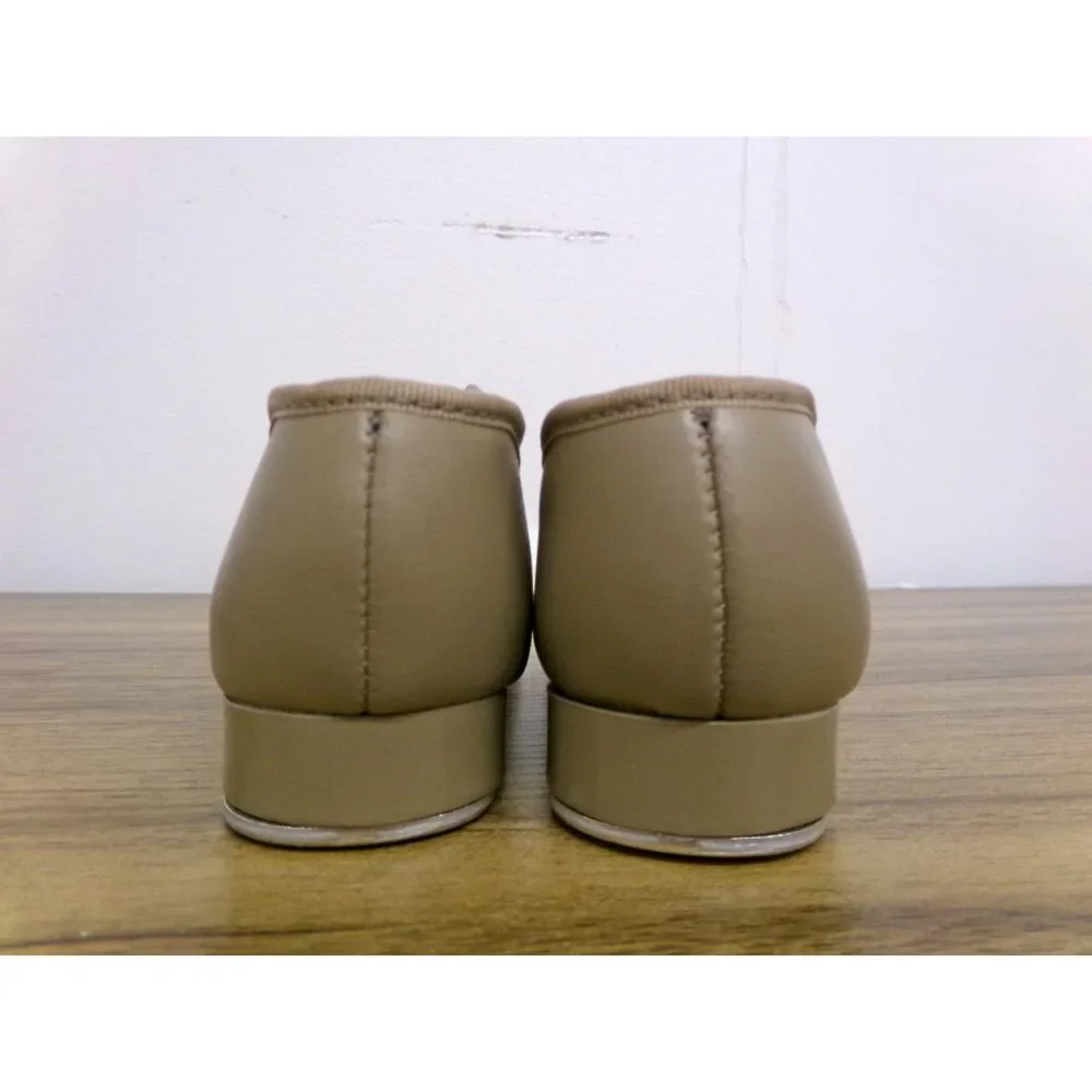 Pre-Owned Dance Tap Shoes Capezio 8.5N Kids Tyette Leather & Elastic Student